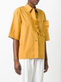 ruffle pocket shirt