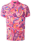 paisley print polo shirt