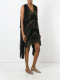 floral print pleated dress