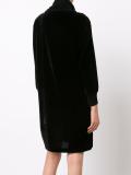 velvet effect sweater dress