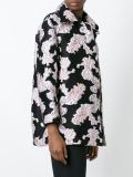 embroidered single-breasted coat
