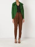 belted high waist trousers