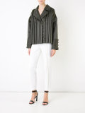 pleated trim jacket 