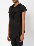 ruffled front T-shirt