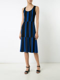 striped scoop neck dress
