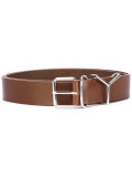 silver buckle belt