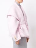 oversize notched lapel coat