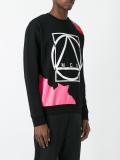 abstract glyph icon print sweatshirt