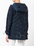 guipure lace hooded jacket