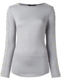 buttoned sleeve jumper