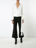 v-neck wrap blouse 