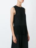 pleated hem tank top