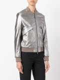 metallic bomber jacket