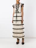 frill layered dress