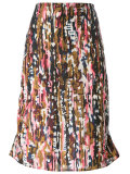 watercolour print skirt