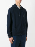 kangaroo pocket zipped hoodie