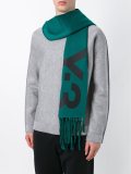 logo print scarf