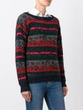 striped intarsia jumper