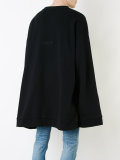 human figure print long sweatshirt 