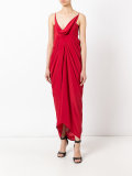 ruched evening gown 