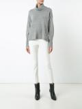 turtleneck ribbed jumper