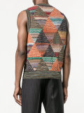 knitted zig-zag vest
