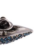 crystal lips brooch