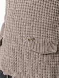 high neck textured jacket