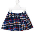 checked full skirt 