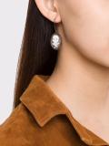 embossed skull earrings