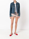 knitted patchwork shorts 