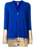 high shine print cardigan 