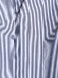 concealed fastening striped shirt