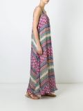 stripes printed spaghetti straps dress