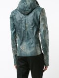 wide collar leather jacket