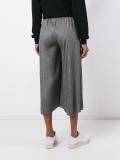 cropped pleated trousers