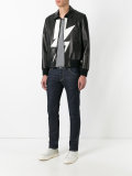 lightning bolt bomber jacket