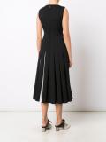 pleated midi dress