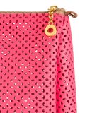 open knit pouch