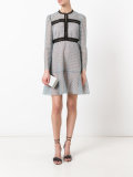 open knit flared dress