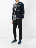 swallow skull intarsia sweater