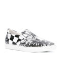 printed slip-on sneakers