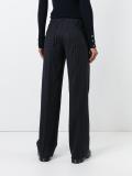 pinstripe straight trousers