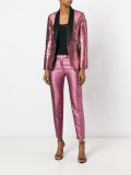 Metallic tailored trousers
