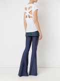 v-neck panelled blouse