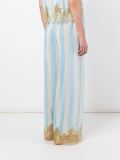 lace application striped trousers