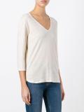 three-quarters sleeve knitted blouse