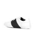 logo embossed sneakers