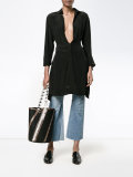 python embossed bucket bag