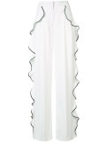side-ruffle trousers